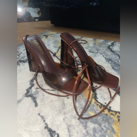 Cape Robbin Swag Sexy Chunky High Heels for Women - Picture 4 of 6